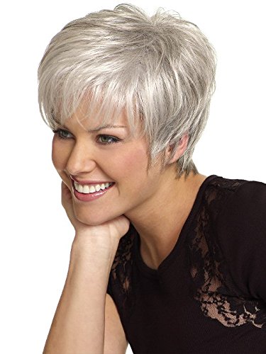 Gabor Wigs Short Classic Boy Cut Tapered Layering Synthetic Wig - Renew Wig Color G29 Cayenne Mist, Capless Flexlite Design with MaxWigs Hairloss Booklet | Perfect for Daily Wear, Cosplay & Hair Loss Solutions