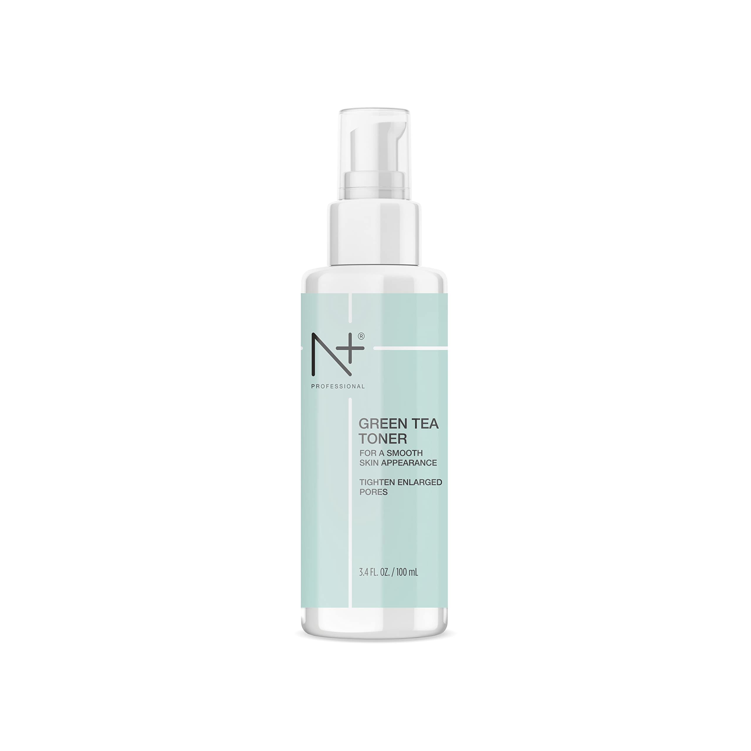N PLUS Professional Green Tea Toner for Face - Tightens Enlarged Pores, Paraben-Free, 100ml | Hydrating & Refreshing Facial Toner for Daily Skincare Routine