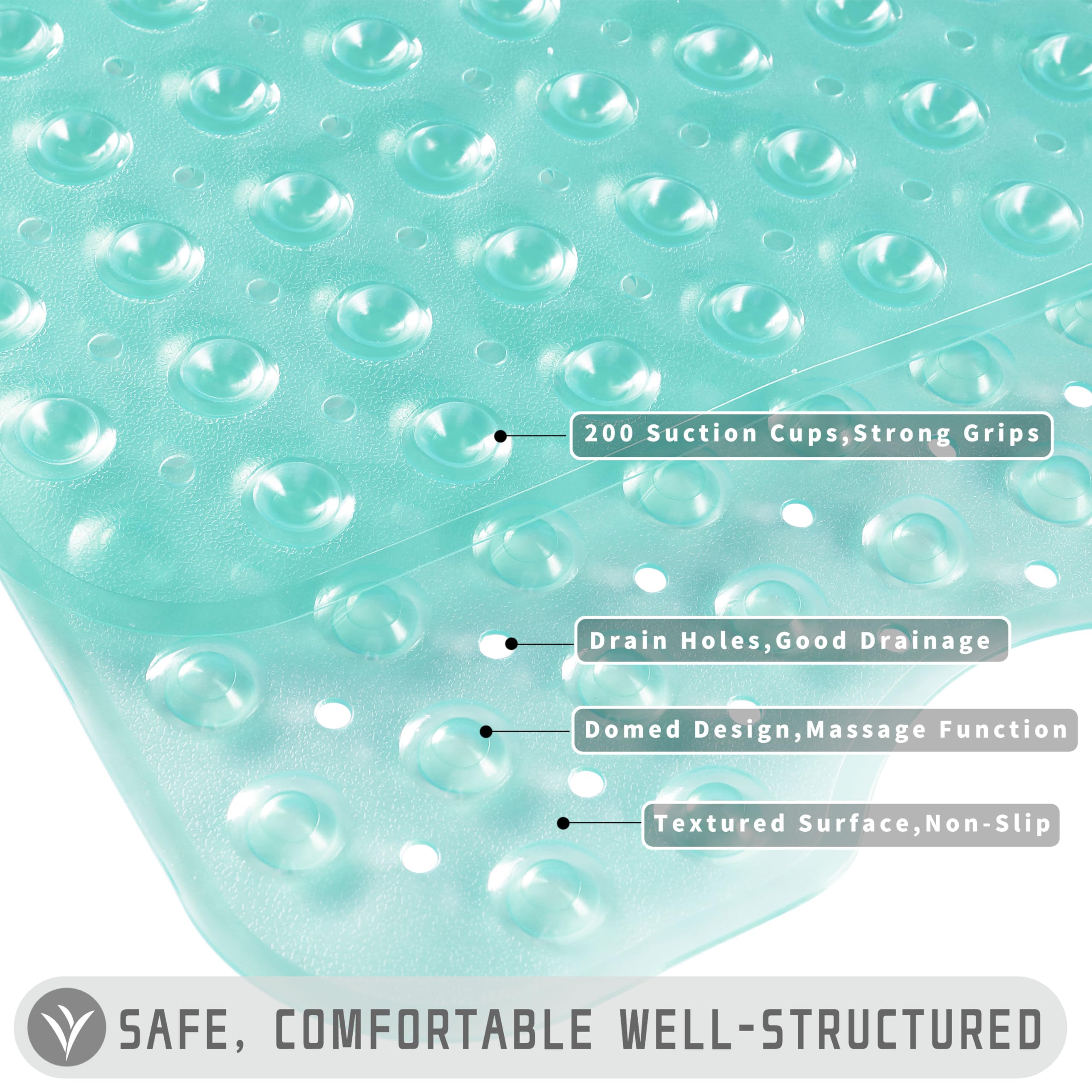 Non-Slip Shower Mat for Bathtub - 40