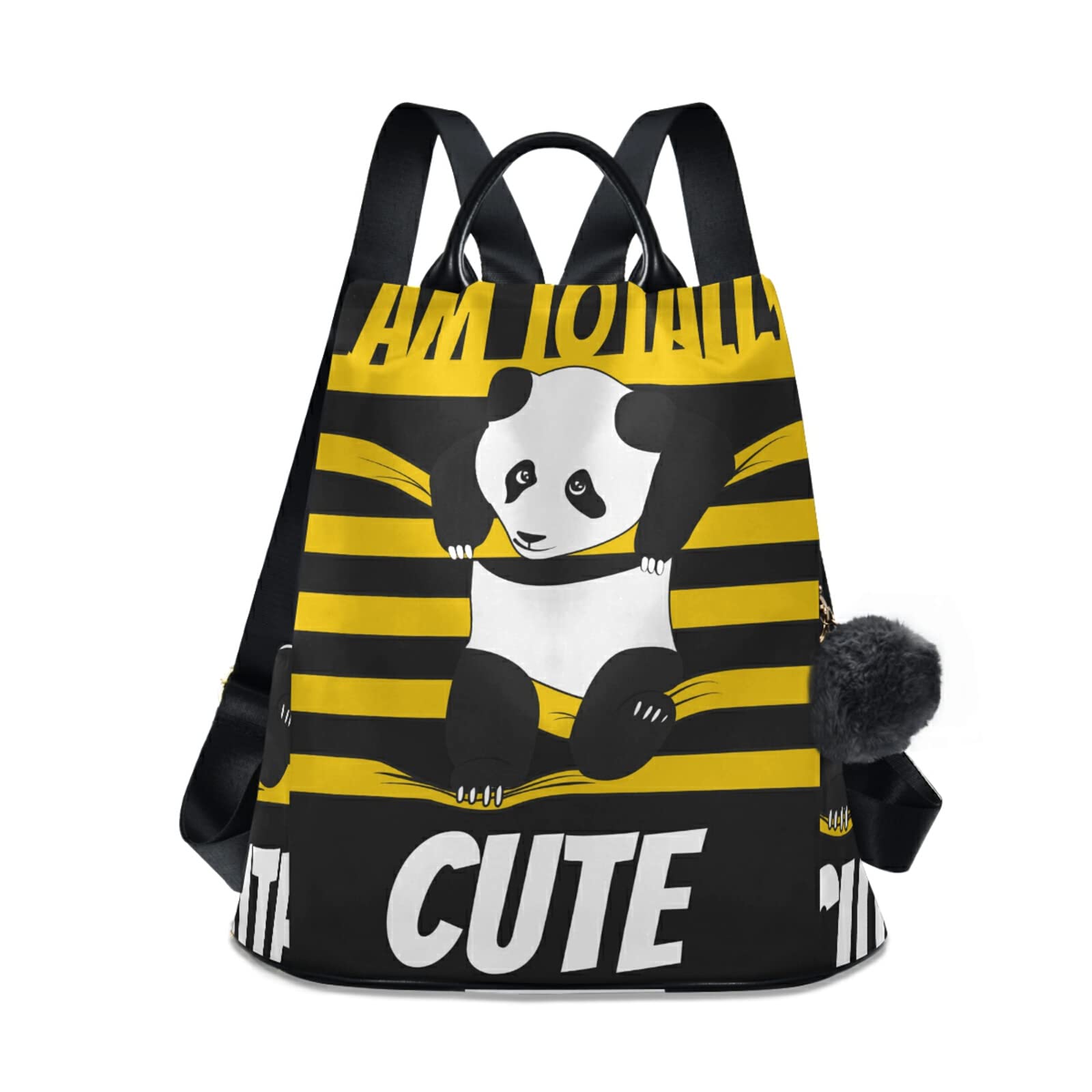 Stylish Women's Anti-Theft Panda Backpack Purse - Cute Medium Size Shoulder Bag for Travel, School & College | Perfect Daypack for Casual Outings & Daily Commute