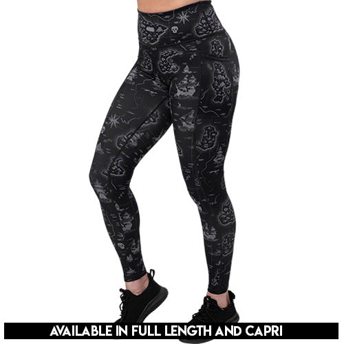 Uncharted Leggings for Women - High Waist Yoga Pants, Tummy Control Workout Leggings - Perfect for Gym, Running, Yoga & Lounge Wear