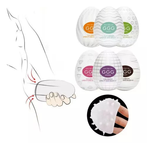 EGG Egg Masturbator - Premium Male Silicone Stroker for Enhanced Pleasure - Perfect for Solo Play & Discreet Use at Home
