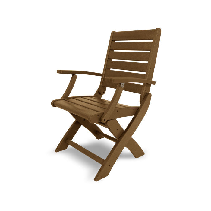 POLYWOOD Signature Folding Chair - Durable Outdoor Furniture for Patio, Poolside & Camping - Weather-Resistant Plastic Adirondack Style Chair