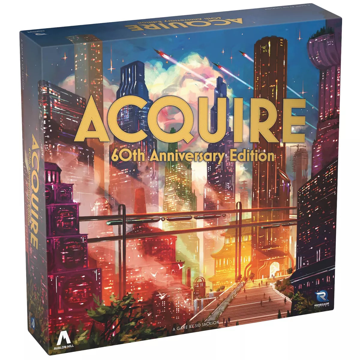 Acquire: 60th Anniversary Edition Board Game - Classic Strategy Game for Family Game Nights & Friends Gatherings
