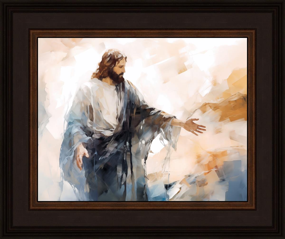 Come Unto Me By Gabriel Heaton - Inspirational Christian Wall Art for Home & Church Decor | Perfect for Living Room, Bedroom & Office