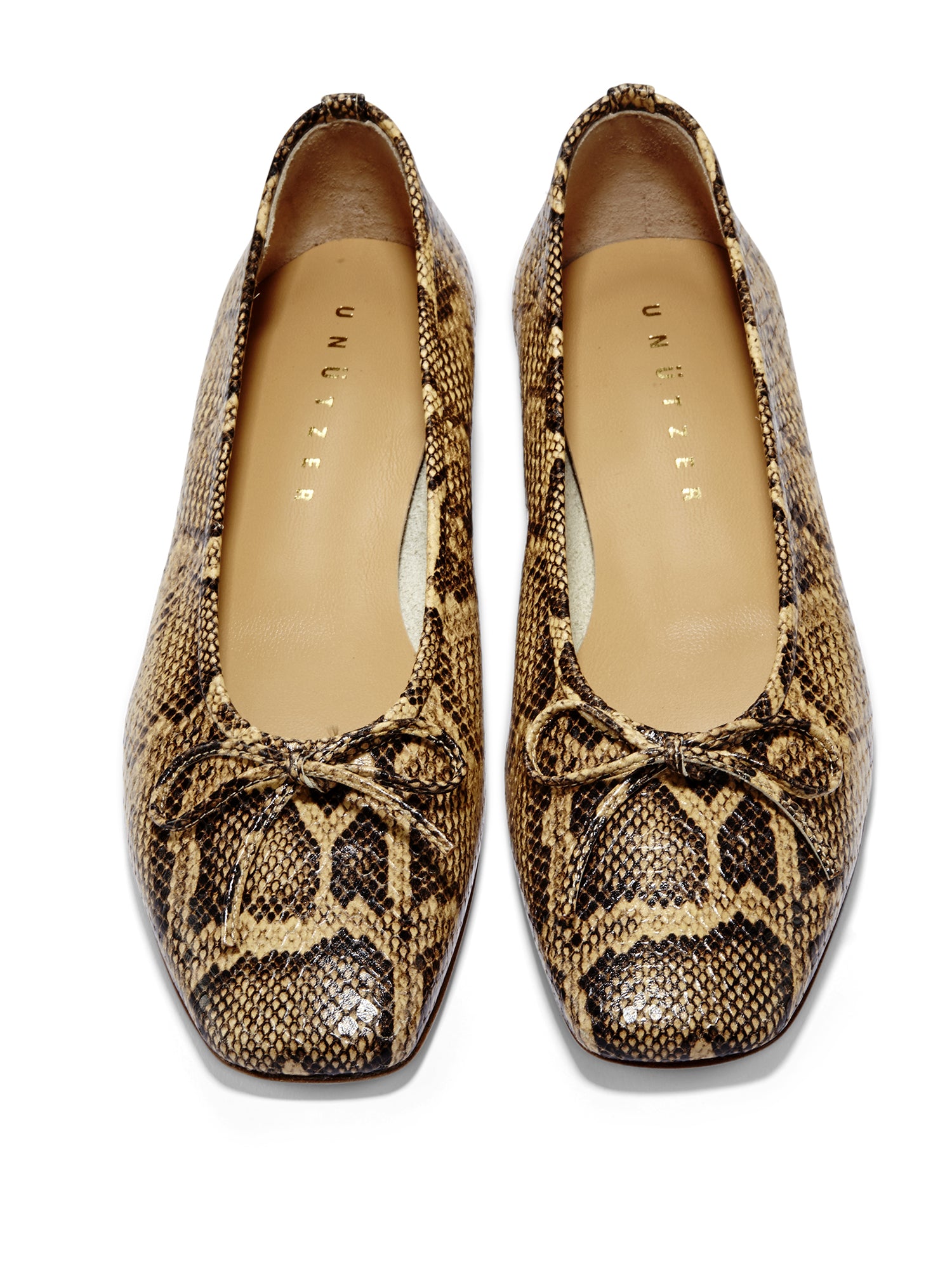 Brianna Women's Genuine Python Print Flat Shoes - Comfortable & Stylish Slip-On Loafers for Casual Wear, Office, and Everyday Outfits