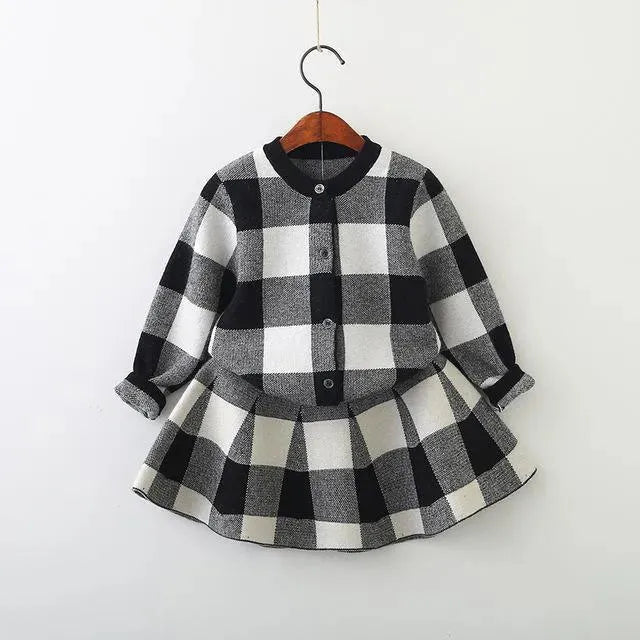 Girls Plaid Skirt Outfit Set - Cute Kids Clothing for School, Party & Special Occasions | Toddler to Teen Fashion