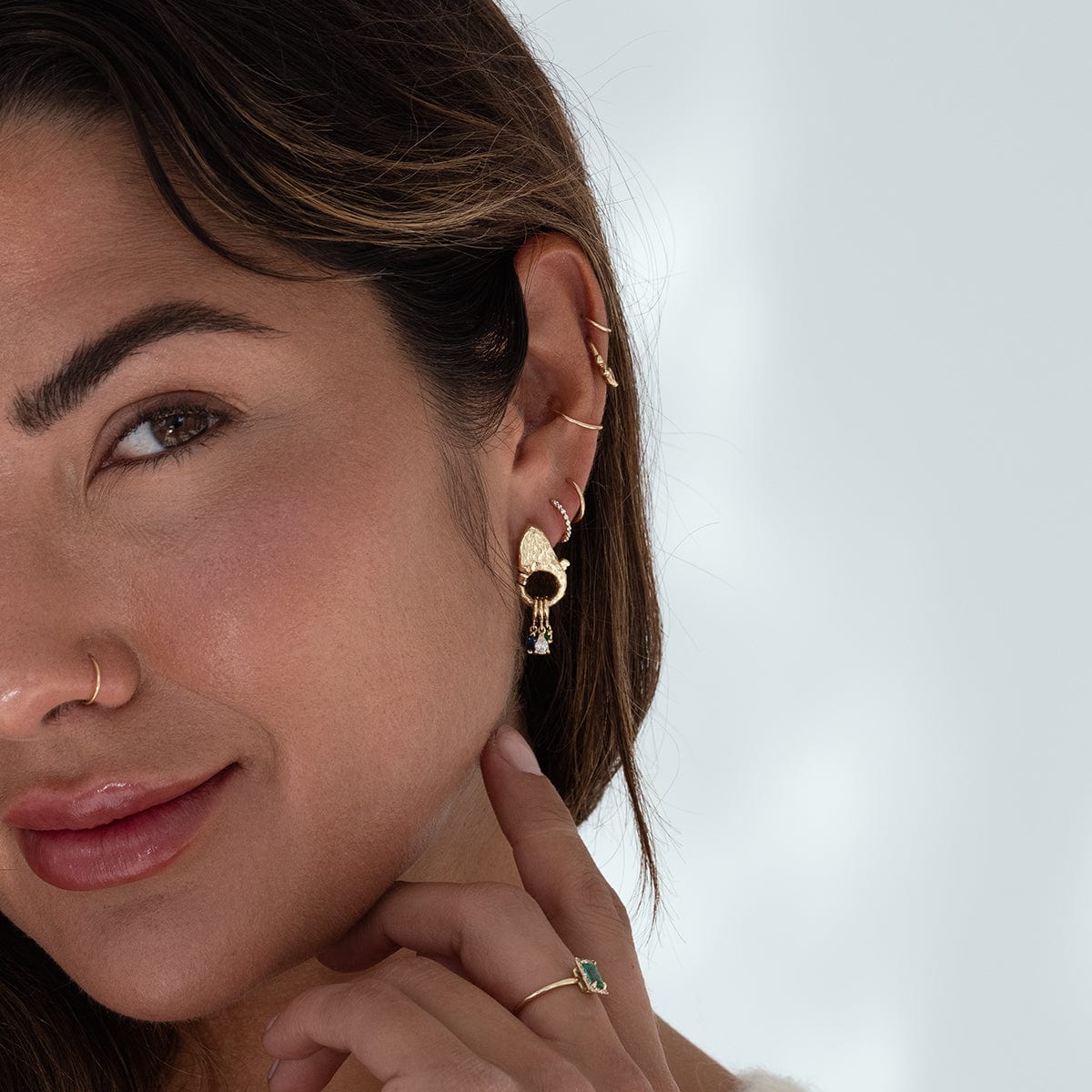 Elegant Lock Earrings for Women - Gold & Silver Dangle Hoop Earrings - Perfect for Parties, Weddings & Everyday Wear