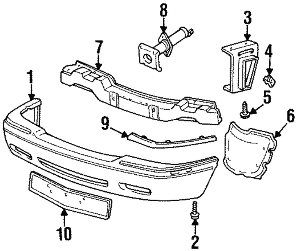 Genuine GM 3541499 Front Bumper Rub Strip - Durable Replacement Part for Chevy, GMC Trucks & SUVs | Perfect for Off-Road Protection & Vehicle Restoration