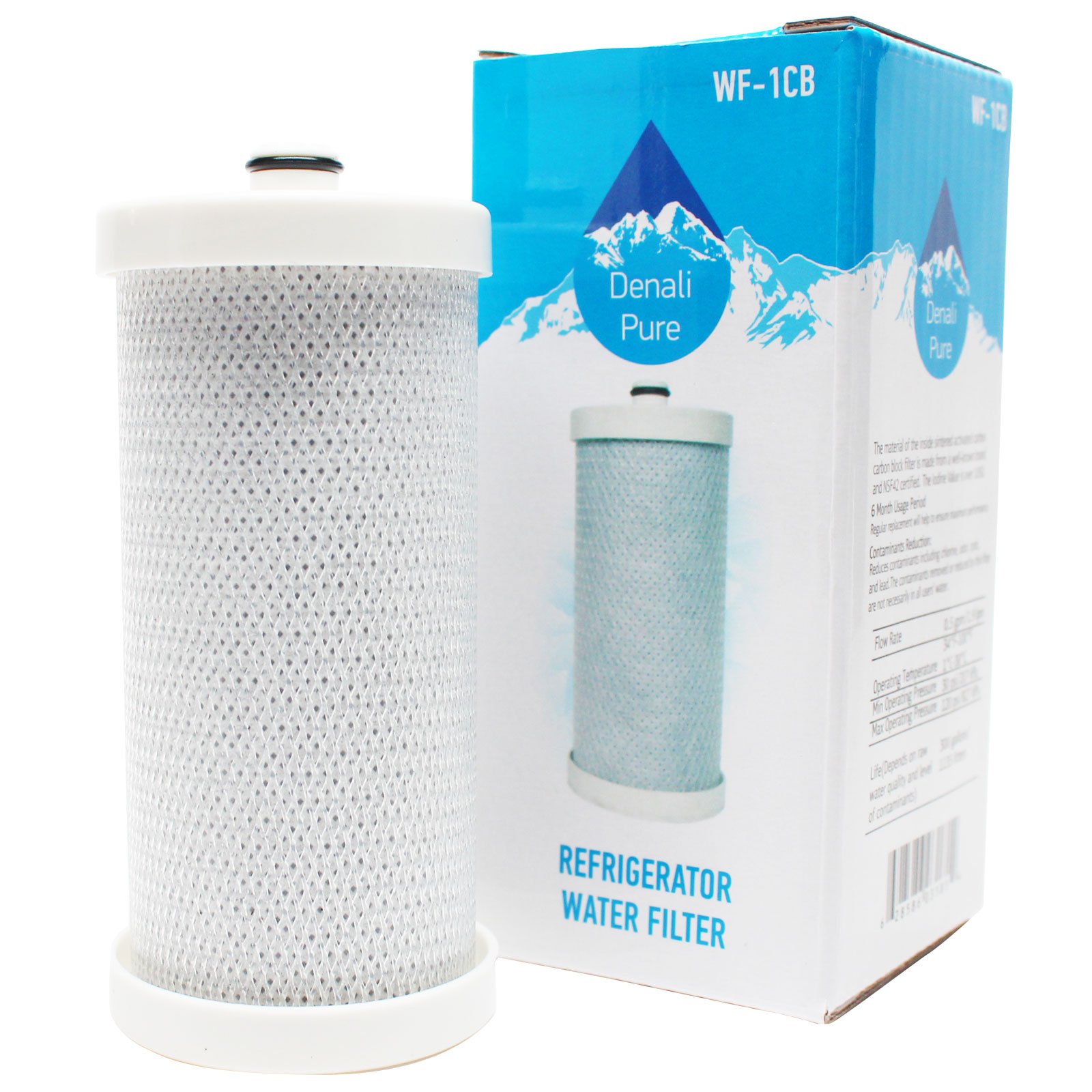 2-Pack Frigidaire FRS6LR5EM2 Refrigerator Water Filter Replacement - Compatible with WF1CB & WFCB Fridge Water Filters | Pure Drinking Water for Home & Office Use