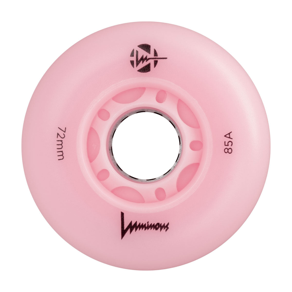 Luminous LED Inline Skate Wheels 72mm (4 Pack) - Glow in the Dark Rollerblade Wheels for Night Skating, Raves & Outdoor Adventures