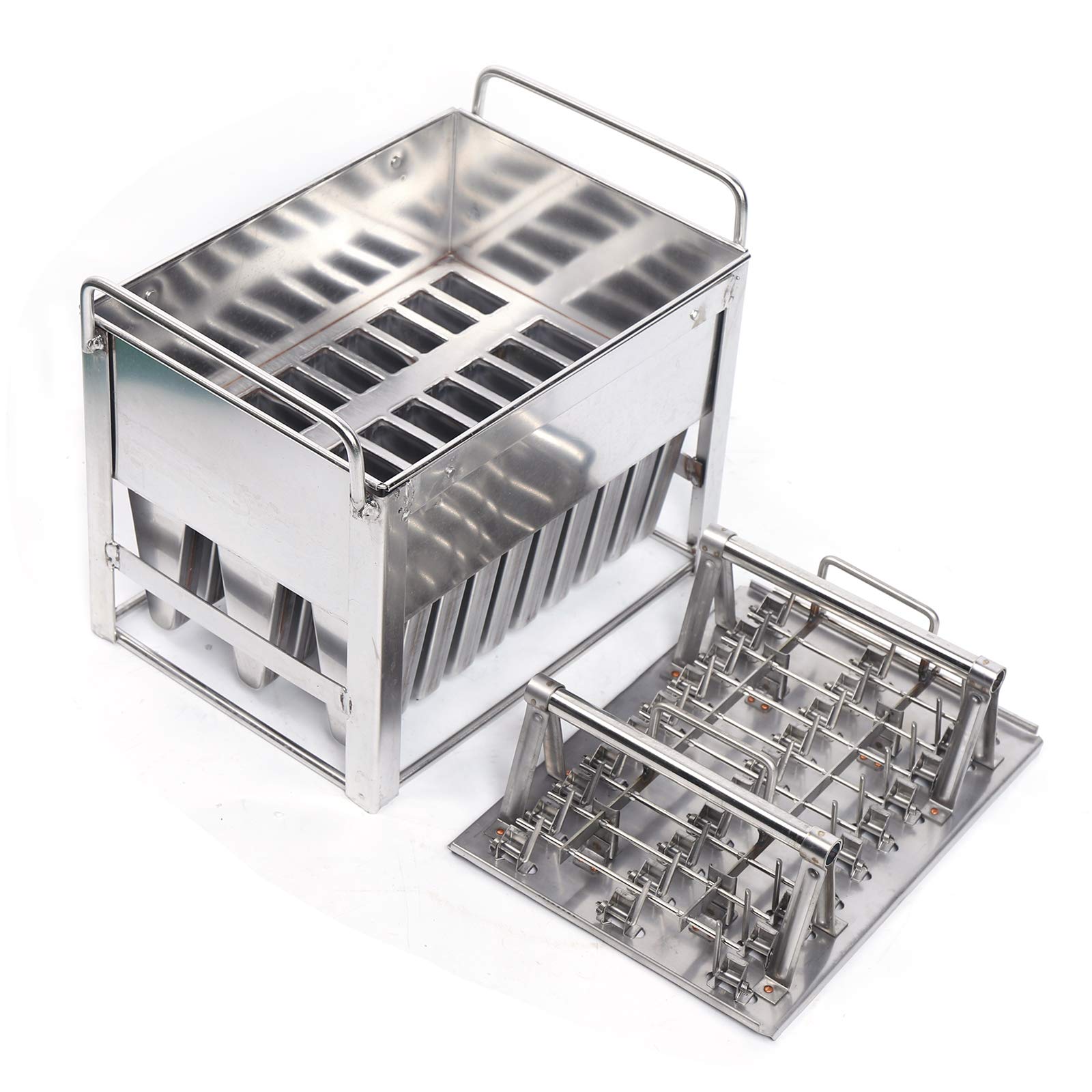 30Pcs Stainless Steel Popsicle Molds with Sticks - Reusable Ice Cream Maker Tools for Homemade Frozen Treats - Perfect for Summer Parties, Kids Snacks & DIY Desserts