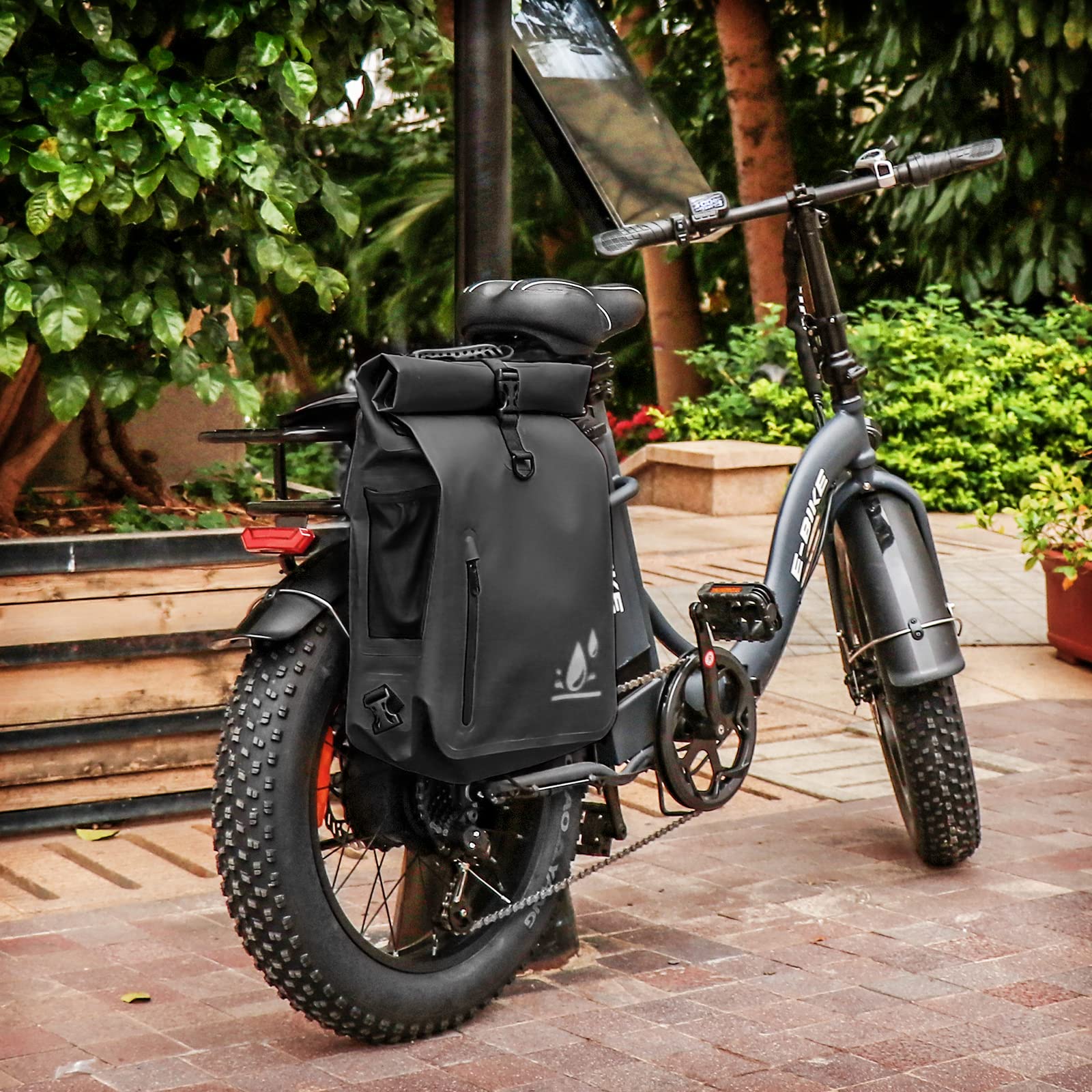 3-in-1 Waterproof Bike Pannier Bag - 27L Large Capacity Bicycle Saddle Trunk Backpack for Rear Rack | Durable Cycling Storage Solution for Commuting, Touring & Outdoor Adventures | Patent Pending Design