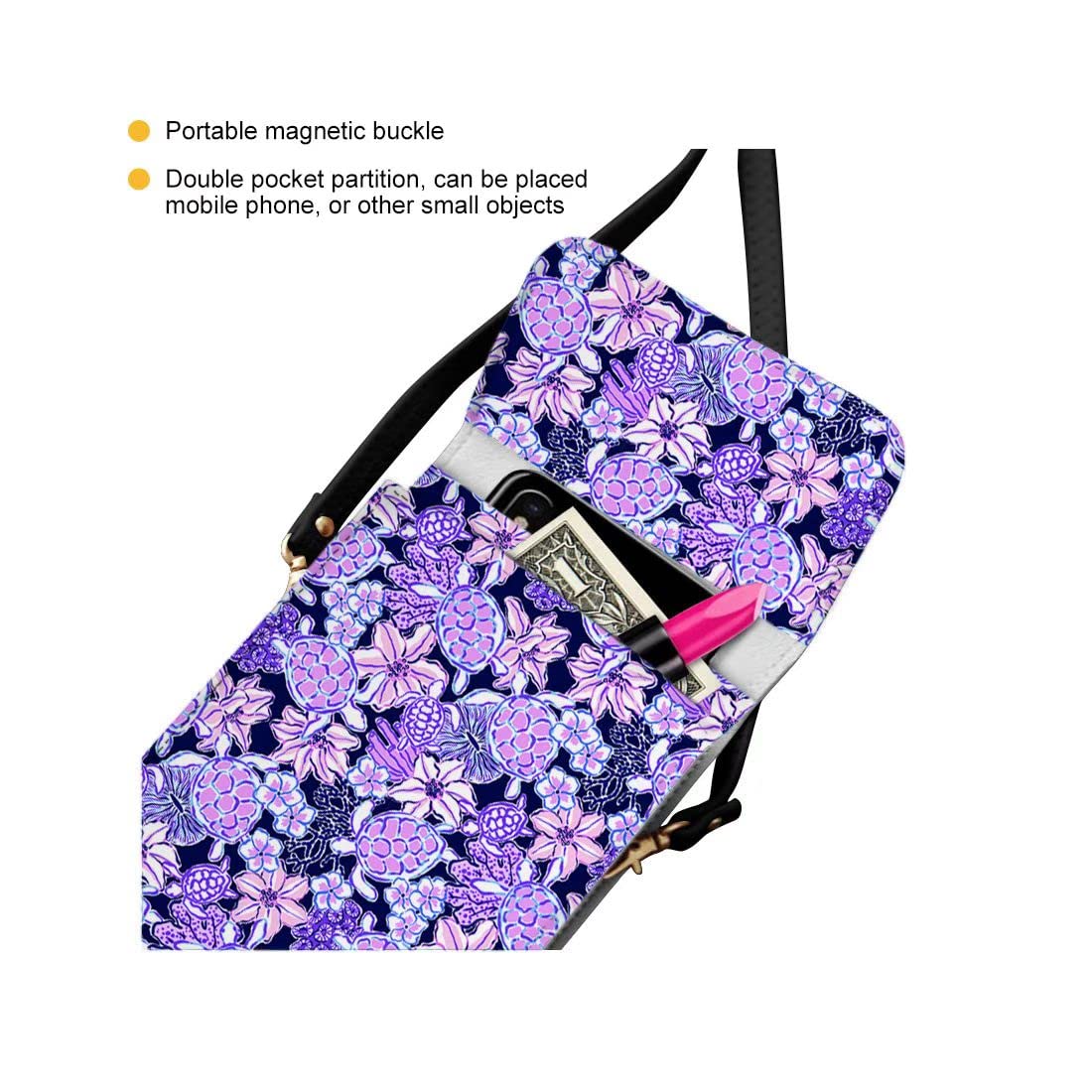 Women's Phone Crossbody Bag with Clear Touch Screen & Adjustable Straps - Stylish Cell Phone Purse for Daily Use, Travel, Shopping, and Outdoor Activities