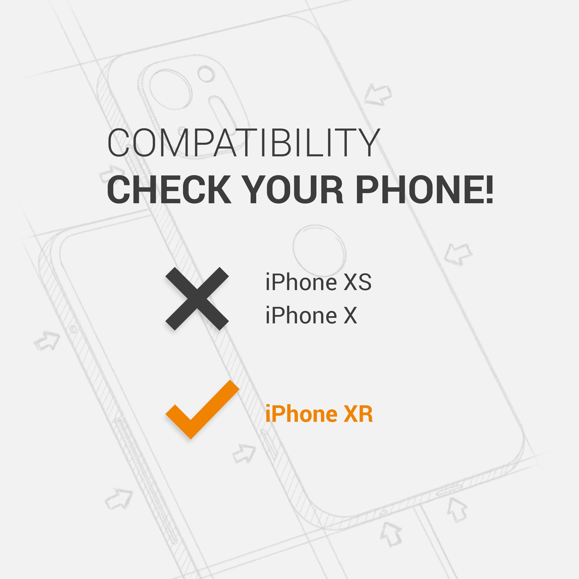 kwmobile TPU Silicone Phone Case for Apple iPhone XR - Soft Protective Cover with Premium Finish in Dark Slate - Perfect for Everyday Use, Work & Travel Protection