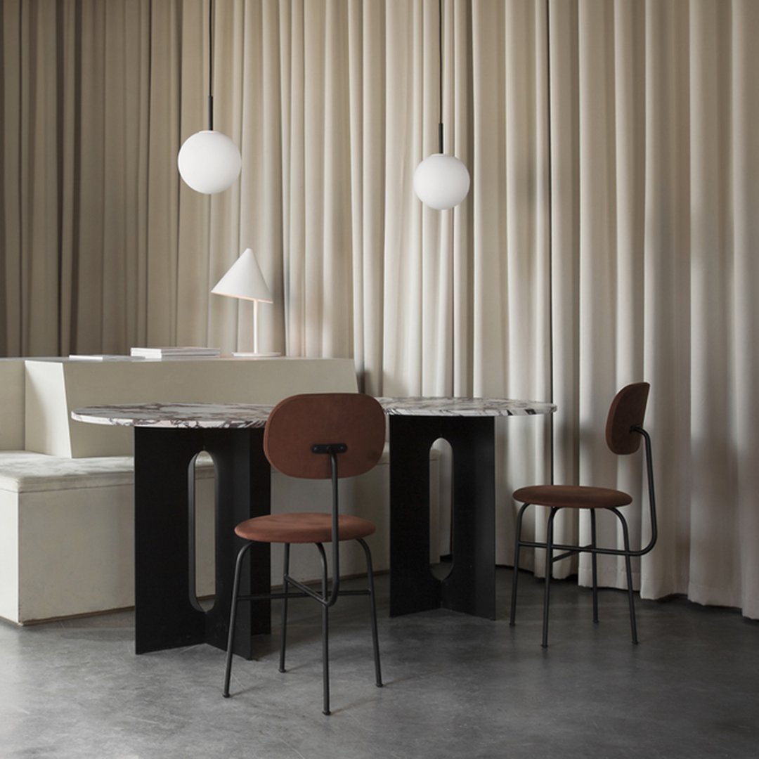 Afteroom Modern Dining Chair - Fully Upholstered Mid-Century Style Chair for Kitchen, Dining Room & Office - Comfortable & Stylish Seating Solution