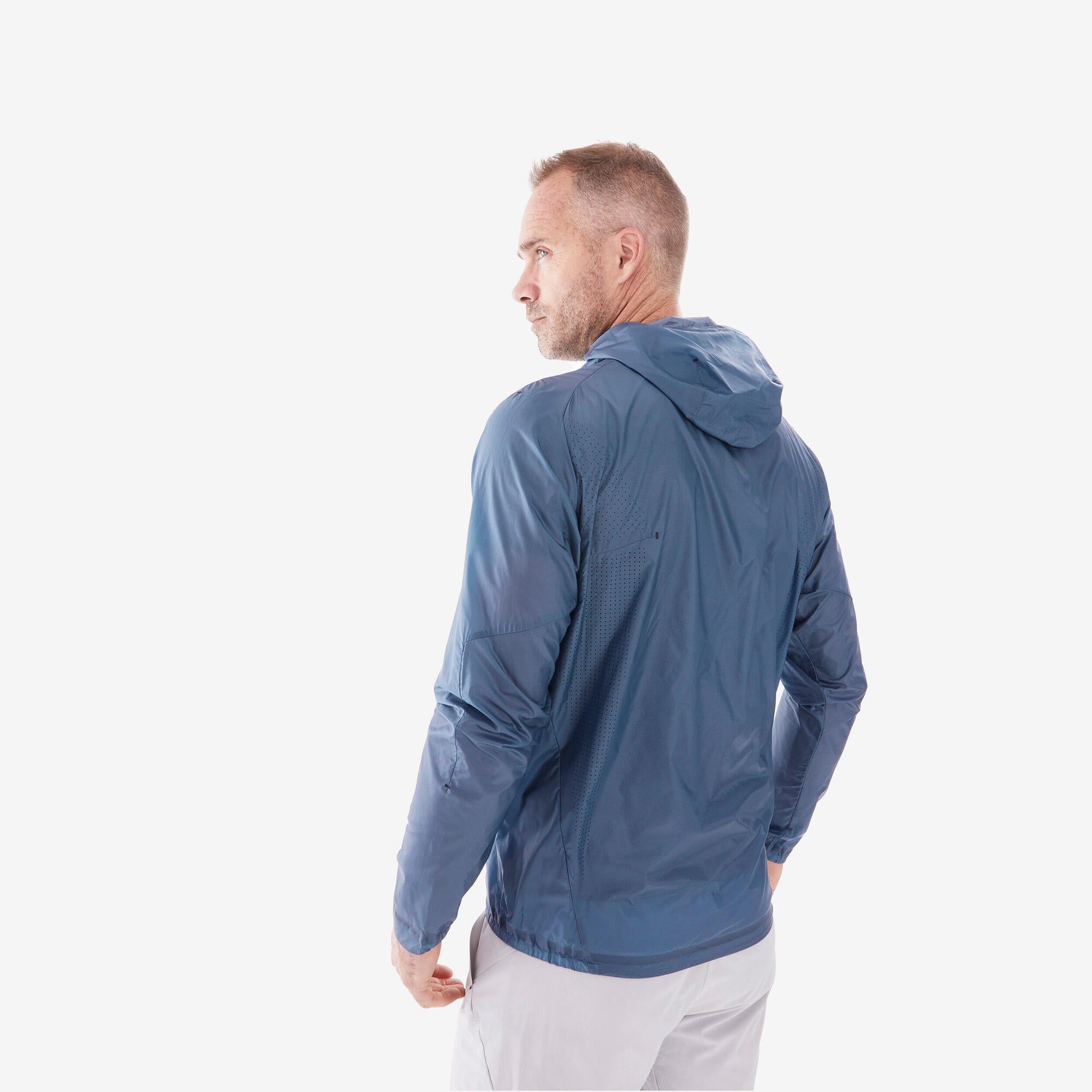 Quechua MH900 Lightweight Windproof Jacket for Men - Outdoor Hiking, Camping & Travel Water-Resistant Windbreaker - Perfect for Running, Cycling & Adventure Activities