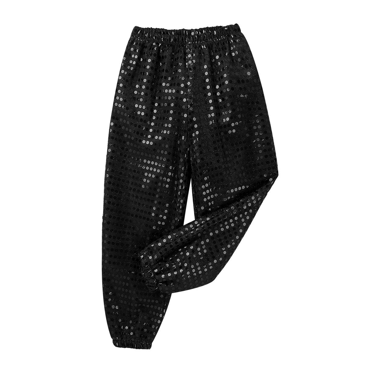 YEAHDOR Glitter Sequins Dance Pants for Kids - Hip Hop Jazz Street Dance Costume for Girls & Boys - Perfect for Solo Performances & Group Competitions