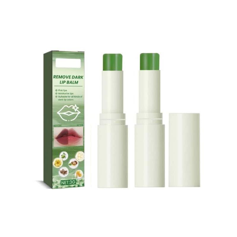 Dark Lip Balm for Lip Lightening & Pigment Removal - Shea Butter Lip Care to Exfoliate Dead Skin & Brighten Dark Lips (3Pcs) - Perfect for Daily Lip Care & Nighttime Treatment