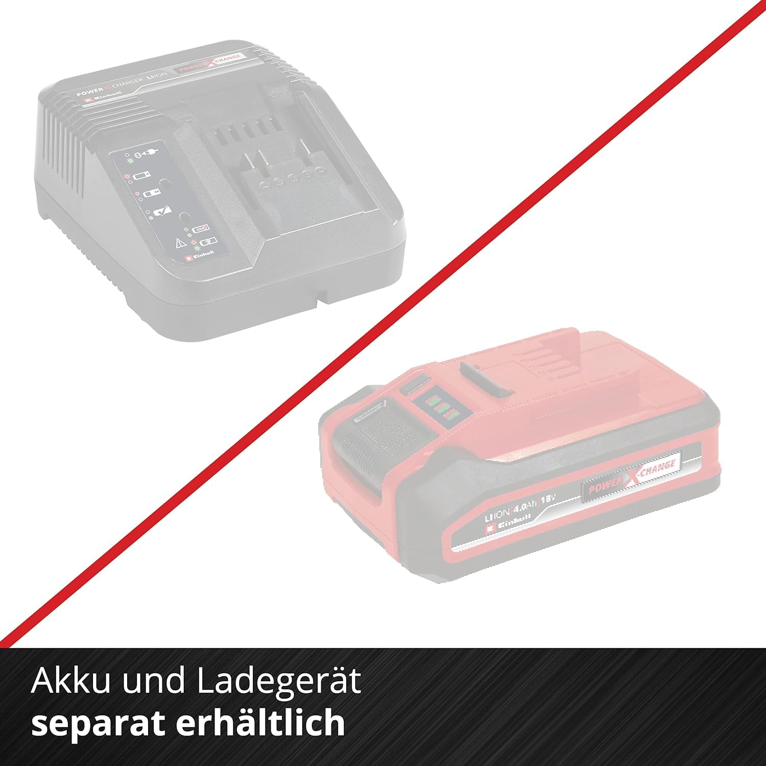 Einhell TC-OS 18/187 Li Solo Power X-Change Cordless Oscillating Multi-Tool - 18V Lithium-Ion, Micro-Hook & Loop, Softgrip Handle, Includes Sanding Paper (Battery & Charger Not Included), Red - Perfect for Woodworking, Metal Polishing & DIY Home Renovation Projects
