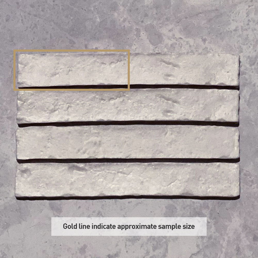 Brickfield White 35x230x10.4mm Subway Brick Porcelain Tiles - Perfect for Kitchen Backsplash, Bathroom Walls & Modern Interior Design