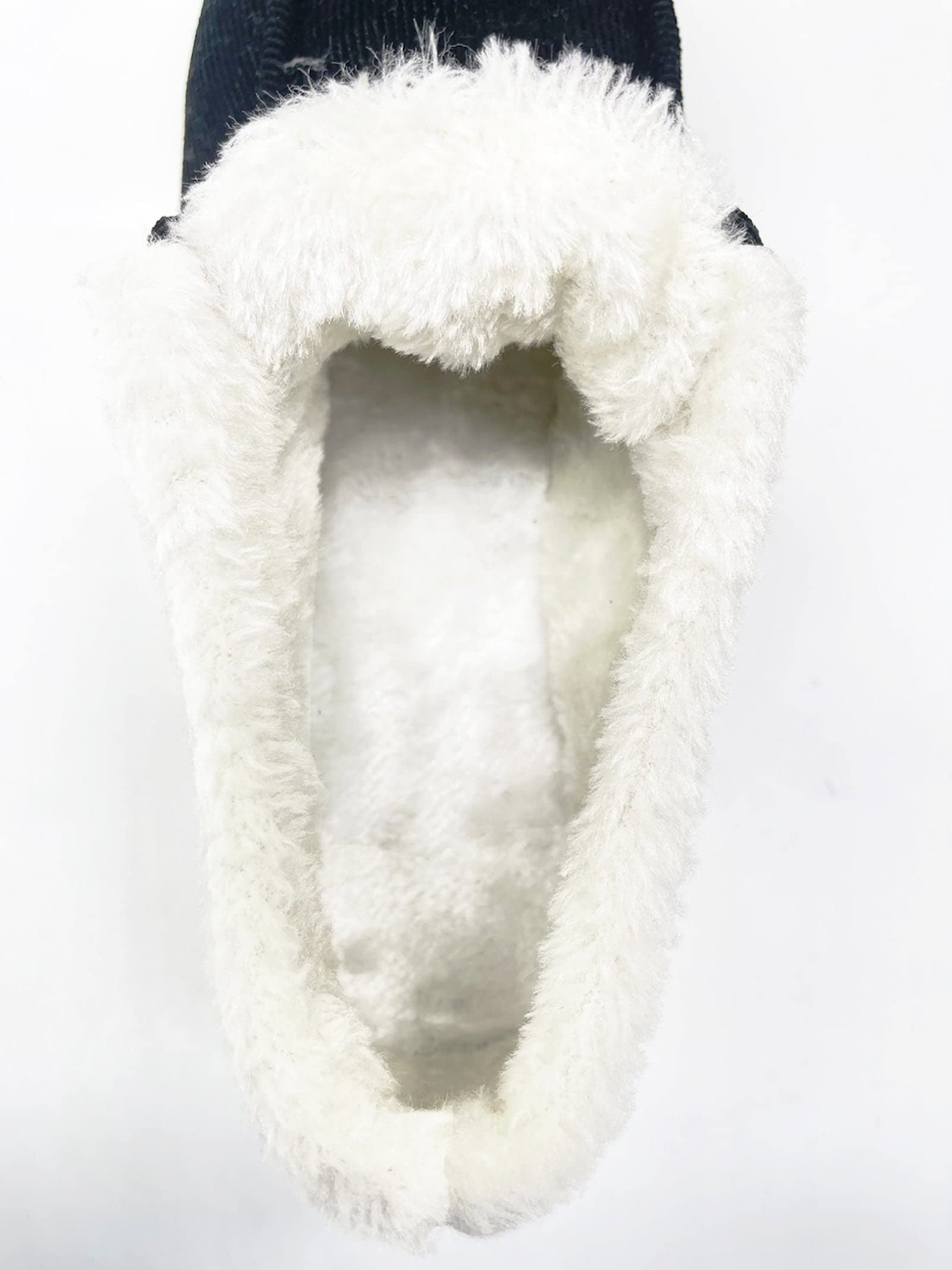 XSTH Women's Fuzzy House Booties Slippers - Indoor Outdoor Cozy Warm Fur Lined Ankle Boots for Winter - Perfect for Home, Office, and Casual Outings
