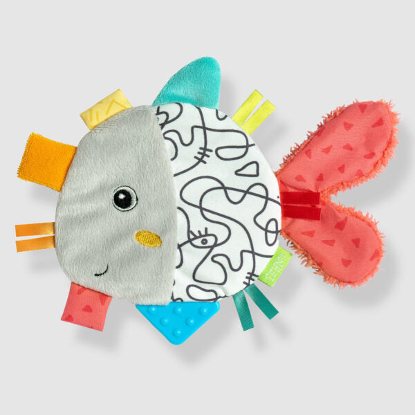 Fehn Crinkle Fish Sensory Toy for Babies & Toddlers - Soft, Noisy, and Interactive Early Learning Toy for Sensory Development & Playtime Fun