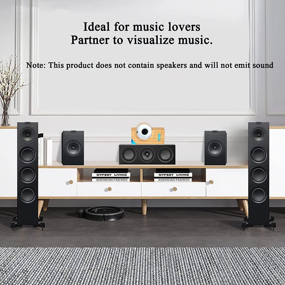 Ferrofluid Magnetic Bluetooth Speaker with Music Sync Rhythm Light - 360° Surround Sound for Home, Office & Desktop Decor - Perfect for Parties, Gaming & Relaxation