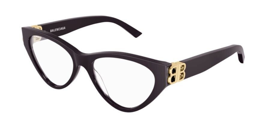 Balenciaga BB0172O 003 Violet Cat Eye Full Rim Women's Eyeglasses - Stylish Designer Glasses for Women, Perfect for Fashion & Everyday Wear