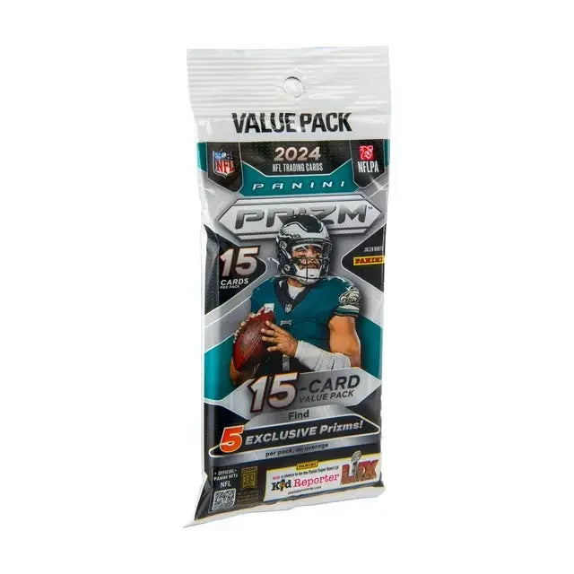 2024 Panini Prizm Football Trading Cards Fat Pack - Premium Collectible Sports Cards for NFL Fans & Trading Card Game Enthusiasts | Perfect for Collecting, Trading & Displaying