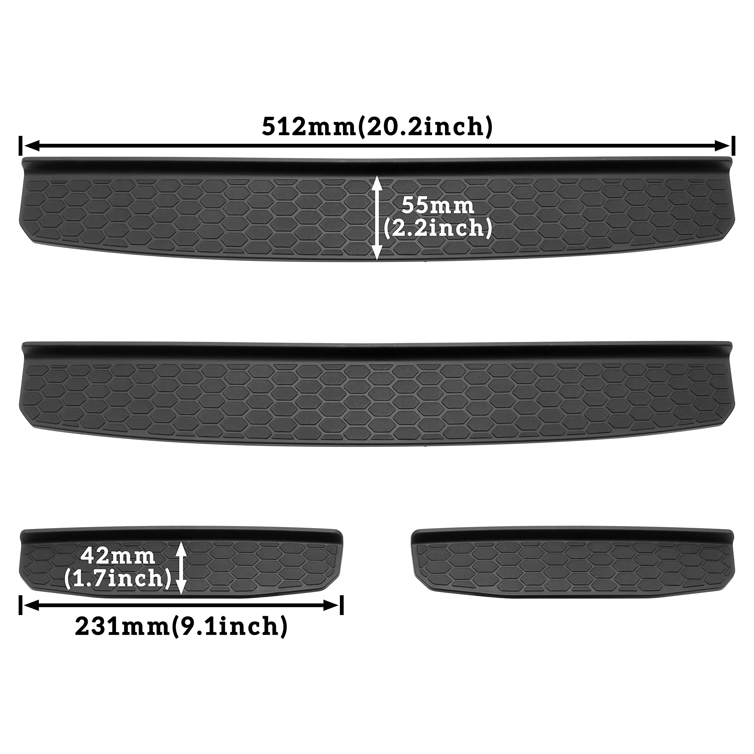 KEWISAUTO 4PCS Door Sill Guards Protectors for Jeep Wrangler JL JLU 2018-2022 & Gladiator JT 2020-2022 - Scratch Resistant Entry Guards & Scuff Plate Covers - Perfect Off-Road Accessories for Adventure & Daily Driving