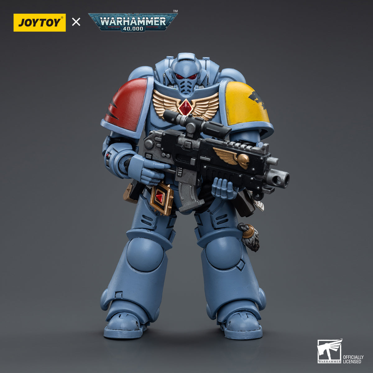 JOYTOY 1/18 Scale Warhammer 40K Intercessors Action Figure Set (4pcs) - Highly Detailed Collectible Miniatures for Tabletop Gaming & Display - Perfect for Warhammer Fans and Sci-Fi Collectors