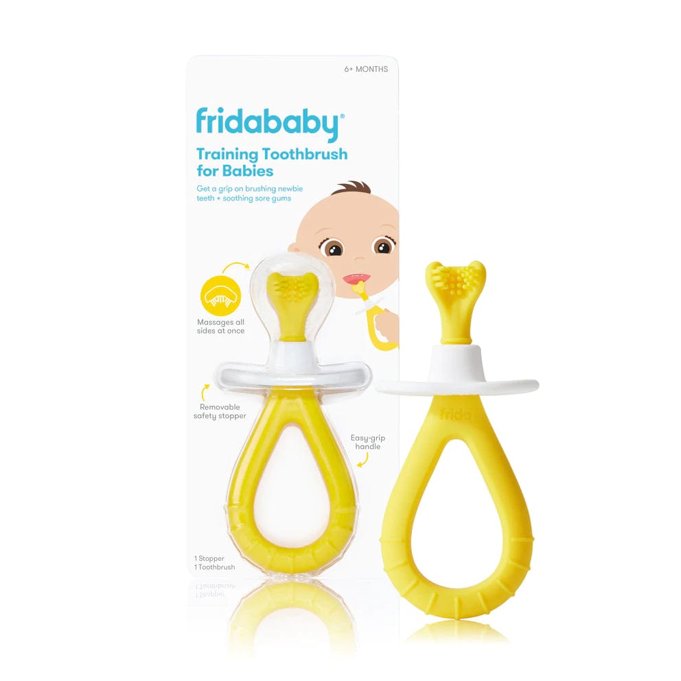 Fridababy Teach Me Gumhugger - Baby Teething Toy for Soothing Sore Gums | Safe & BPA-Free Infant Teether for Chewing Relief | Perfect for On-the-Go, Daycare & Travel