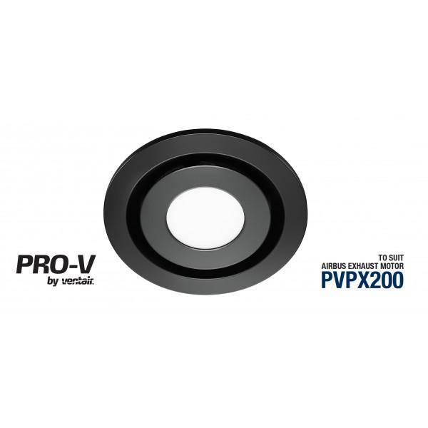 Airbus 200 Black Round LED Light - Energy Efficient Indoor/Outdoor Lighting for Home, Garden, and Commercial Spaces