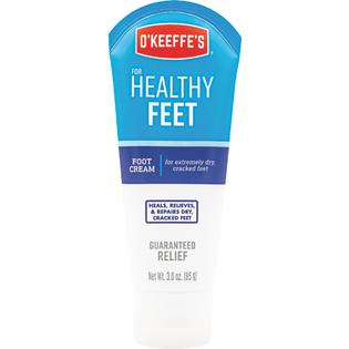 O'Keeffe's Healthy Feet Foot Cream - 3oz Moisturizing Lotion for Dry, Cracked Feet - Relief for Rough Heels & Calluses - Perfect for Daily Foot Care & Pedicures