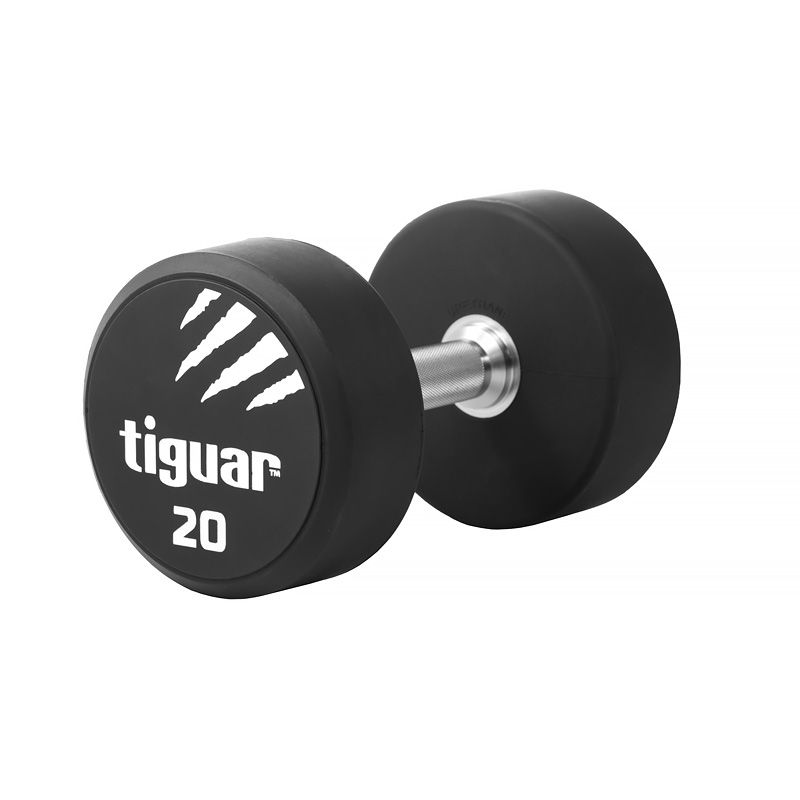 Tiguar 20kg PU Coated Dumbbell Set - Premium Weight for Home Gym, Strength Training & Fitness Workouts - Ideal for CrossFit, Bodybuilding & Muscle Toning
