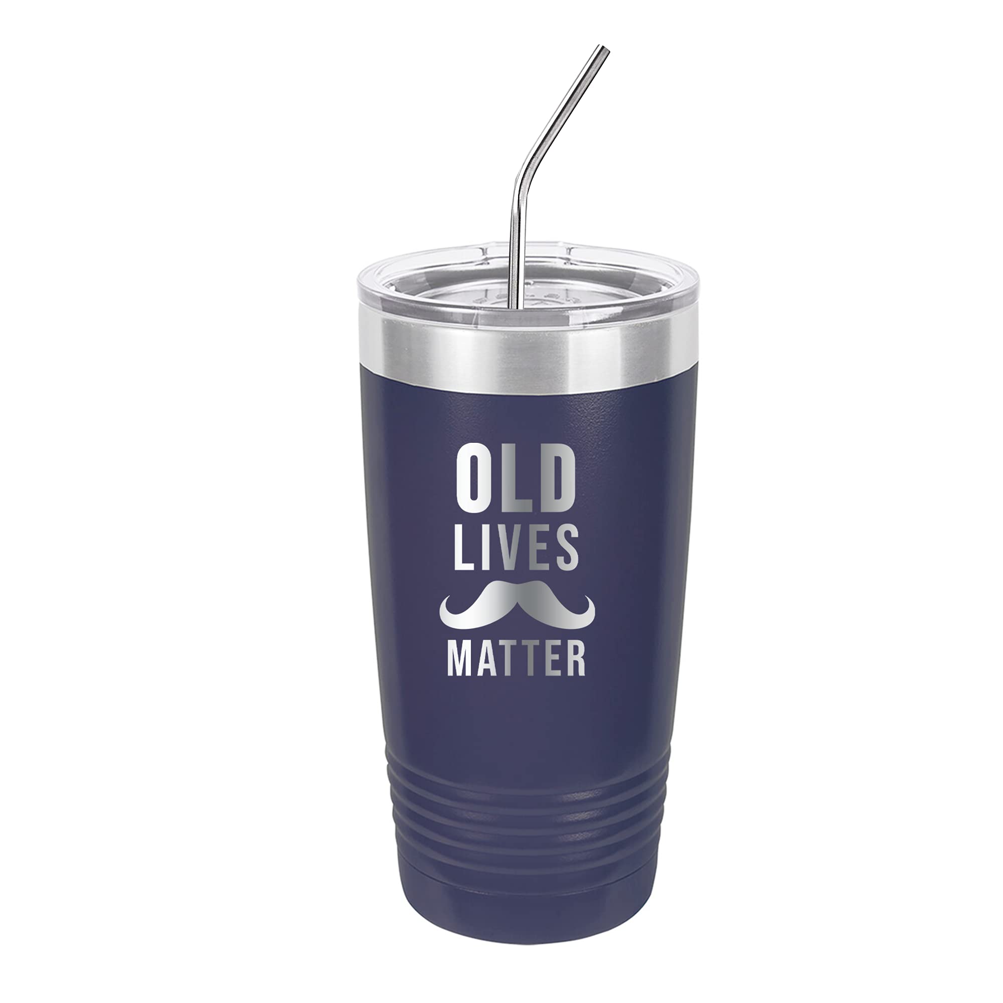 Personalized Dad Birthday Gifts - 20oz Insulated Tumbler with Straw for Father's Day, Christmas - Great Present from Daughter, Son, Wife - 9 Unique Designs for Dad, Grandpa, Papa - Perfect for Office, Travel & Outdoor Activities