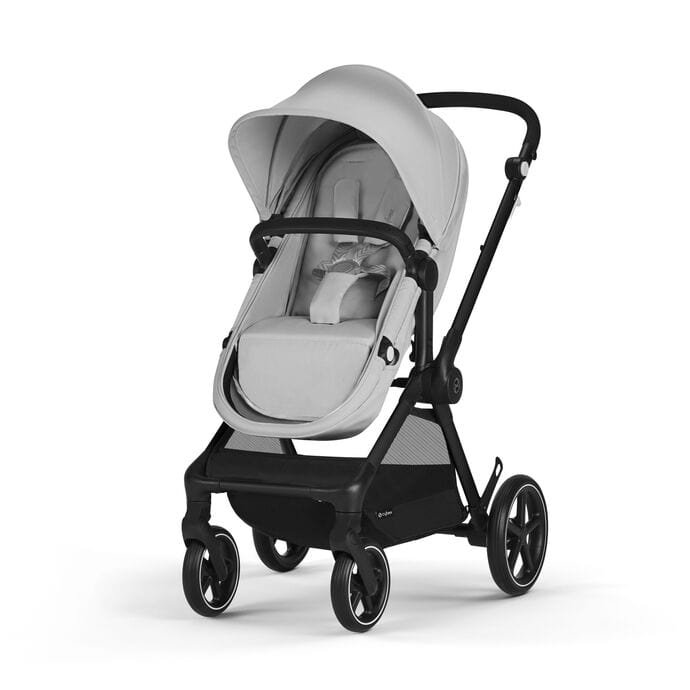 Cybex EOS Aton G 5-in-1 Travel System Stroller with Car Seat - Black Frame | Compact & Lightweight for Air Travel, City Walks & Family Outings