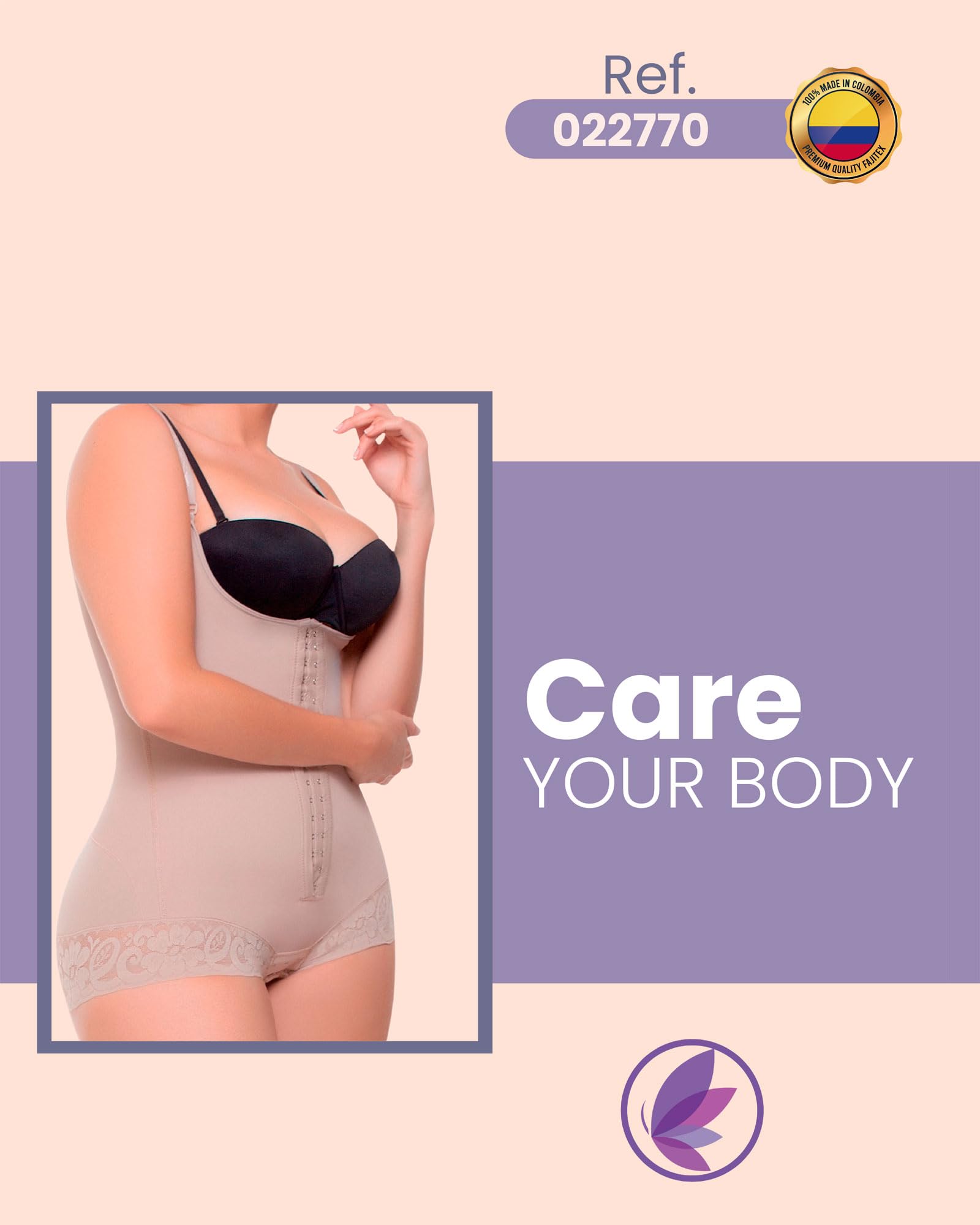 Fajitex Colombian Shapewear for Women - High Compression Body Shaper, Tummy Control & Abdomen Slimming Girdle | Perfect for Postpartum, Weight Loss & Everyday Wear