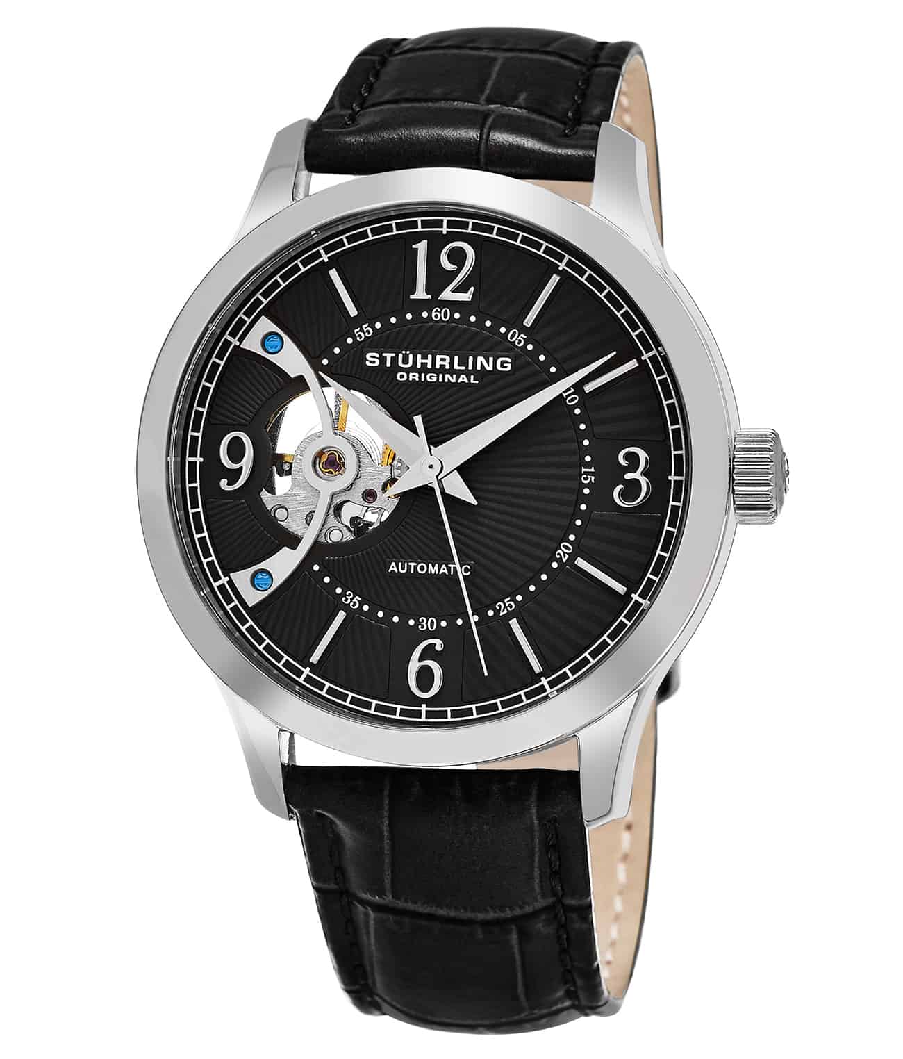 Grey Dial / Rose Case / Brown Leather Strap Rose Gold Layered Tang Buckle
