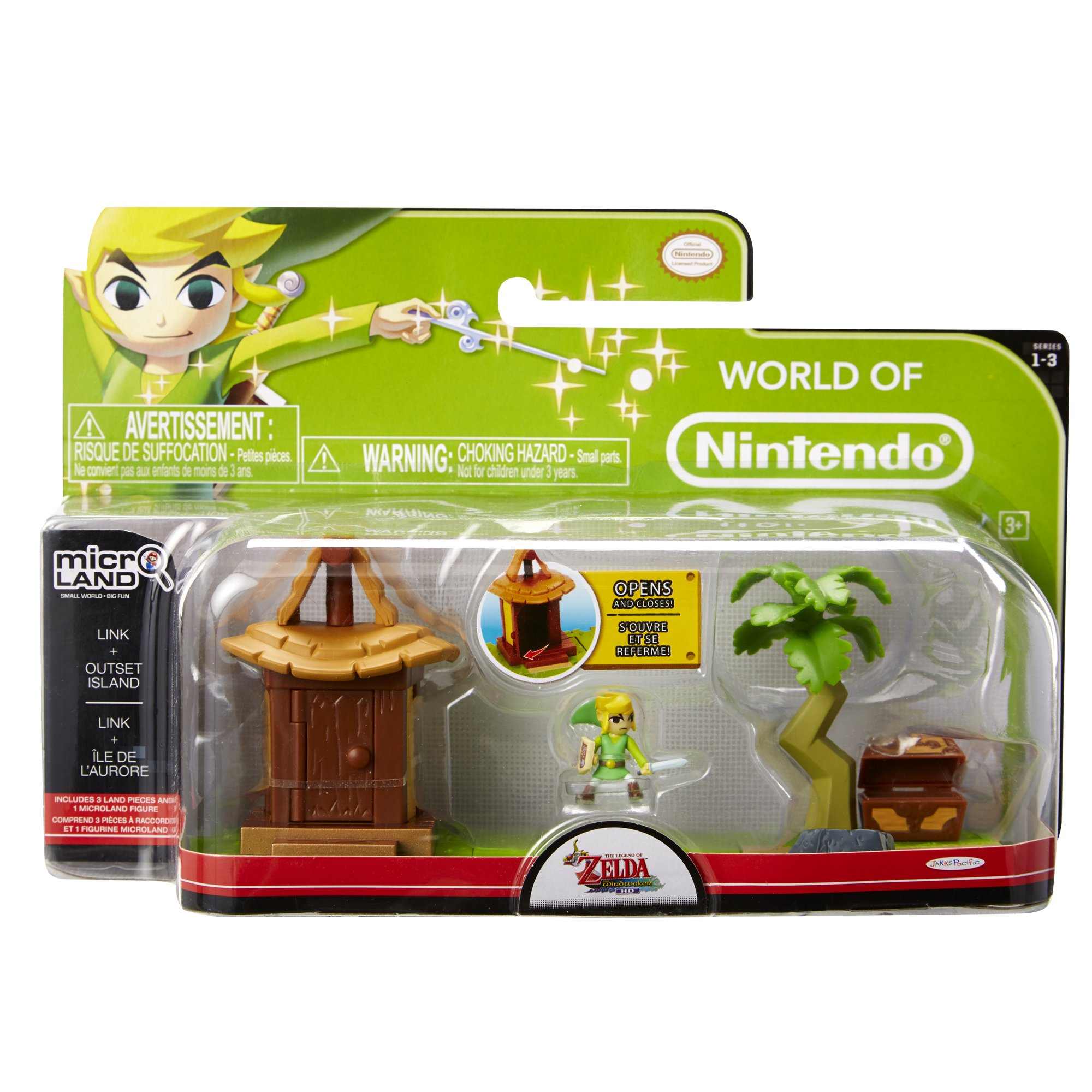 Nintendo Link Island Village Theme Action Figure - Legend of Zelda Collectible Toy for Fans & Gamers - Perfect for Display, Gifts, and Gaming Room Decor