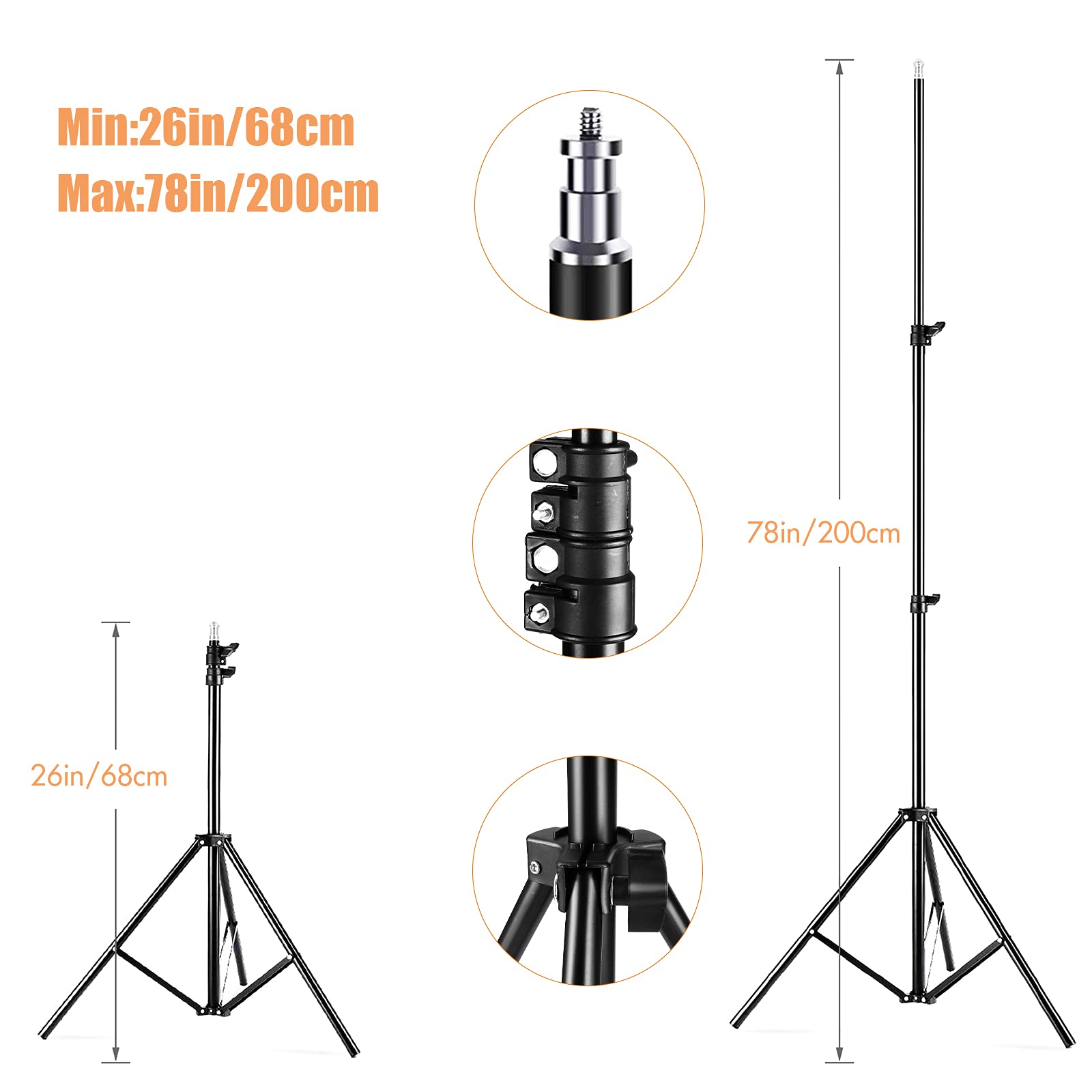 Andoer Professional 85W Bi-Color LED Softbox Lighting Kit (2800K-5700K) - 3 Softboxes, 3 Light Stands, Boom Arm, Remote Control & Backdrop Set for Photography, YouTube Videos, Product Shooting and Studio Lighting