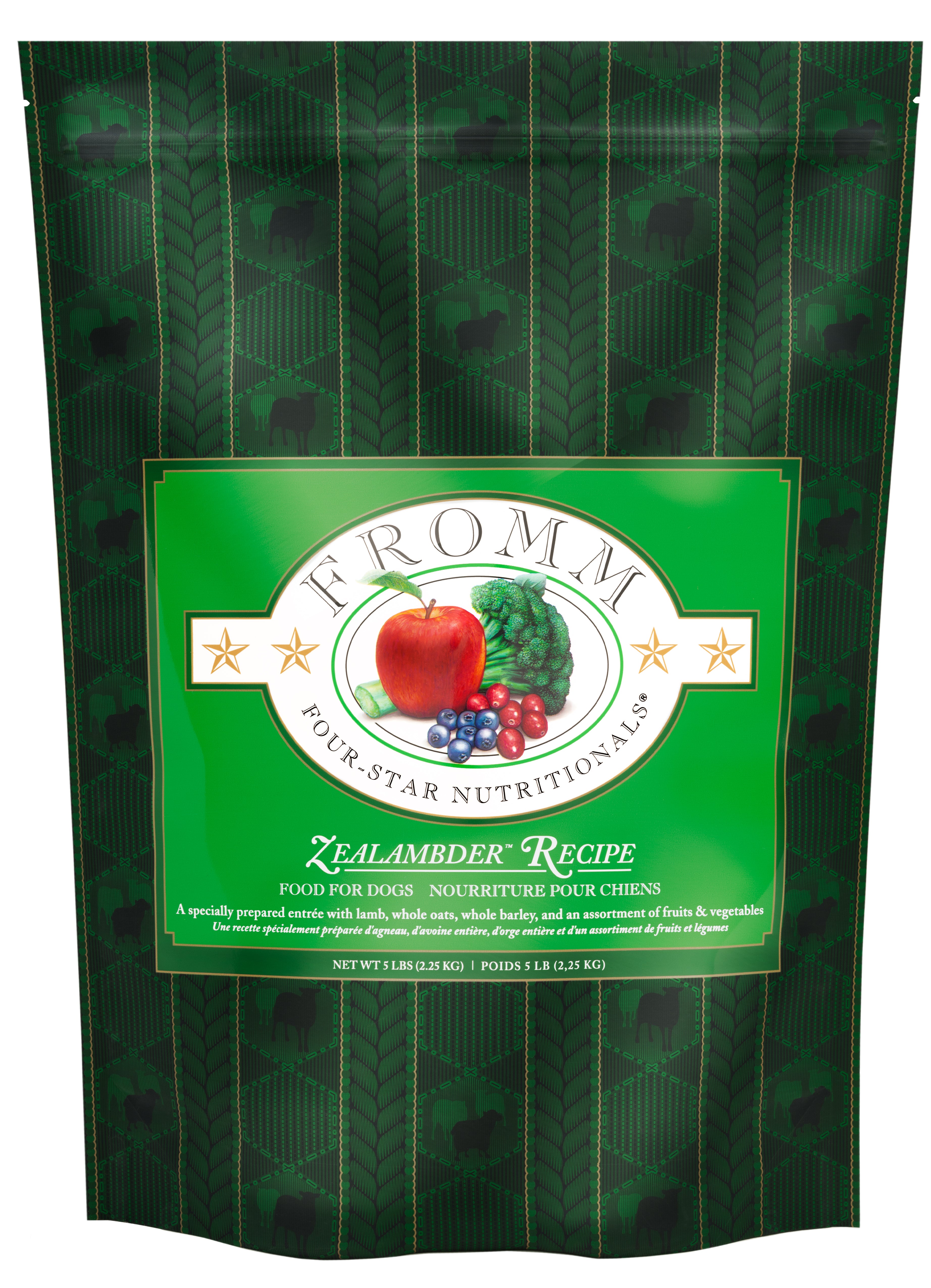 Fromm Four Star Grain-Free Dry Dog Food - Premium Lamb Recipe for All Breeds & Life Stages - Ideal for Sensitive Stomachs & Healthy Skin