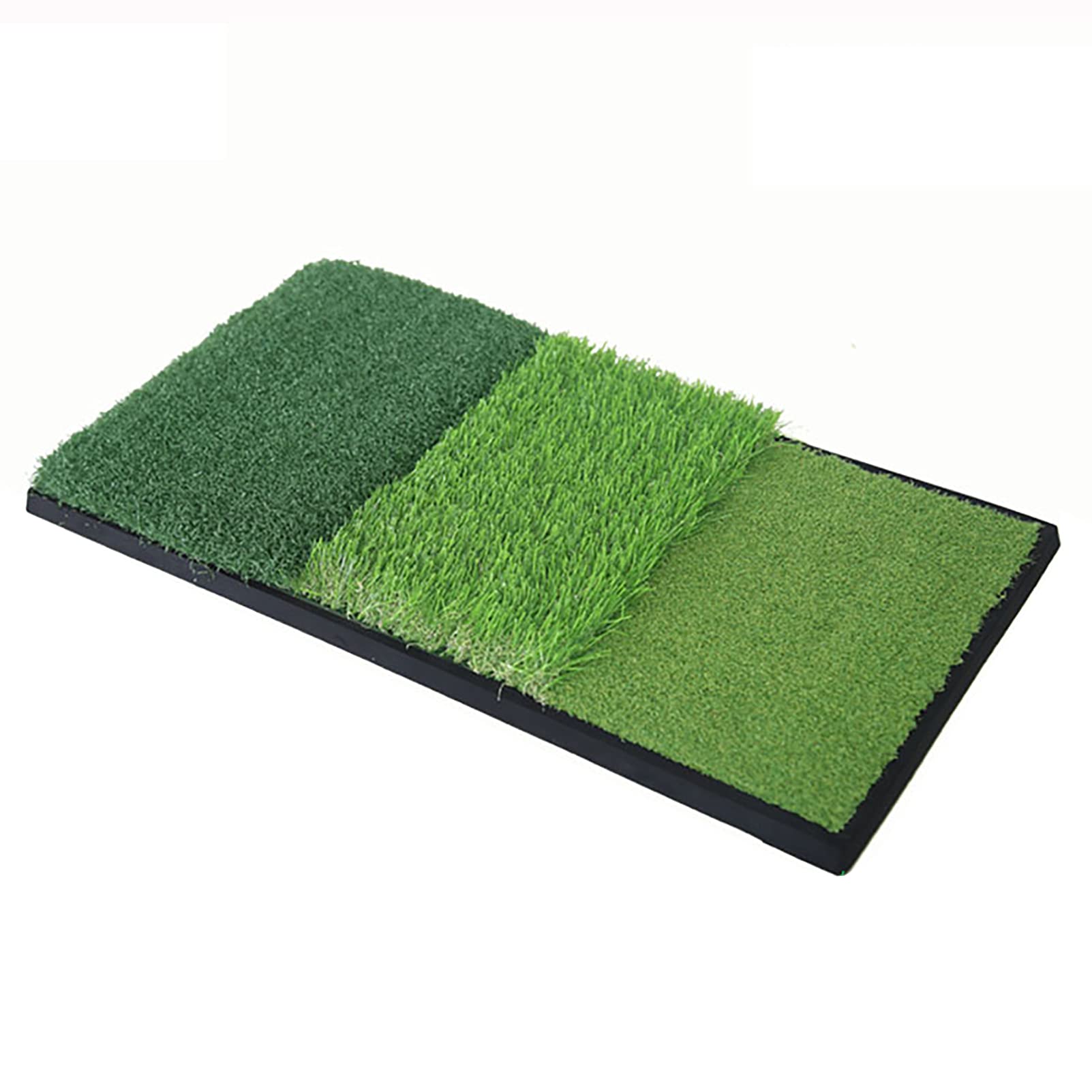 Premium Synthetic Turf Golf Hitting Mat - 3-in-1 Portable Golf Practice Mat for Pros & Beginners | Swing Path Analysis & Posture Correction | Perfect for Indoor/Outdoor Training, Backyard & Driving Range Practice