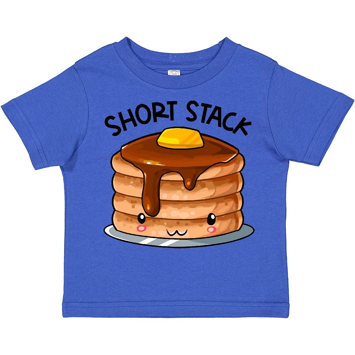 Inktastic Cute Pancake Breakfast Toddler T-Shirt - Adorable Stacked Pancake Graphic Tee for Kids & Toddlers - Perfect for Breakfast Outings, Family Brunch & Playdates