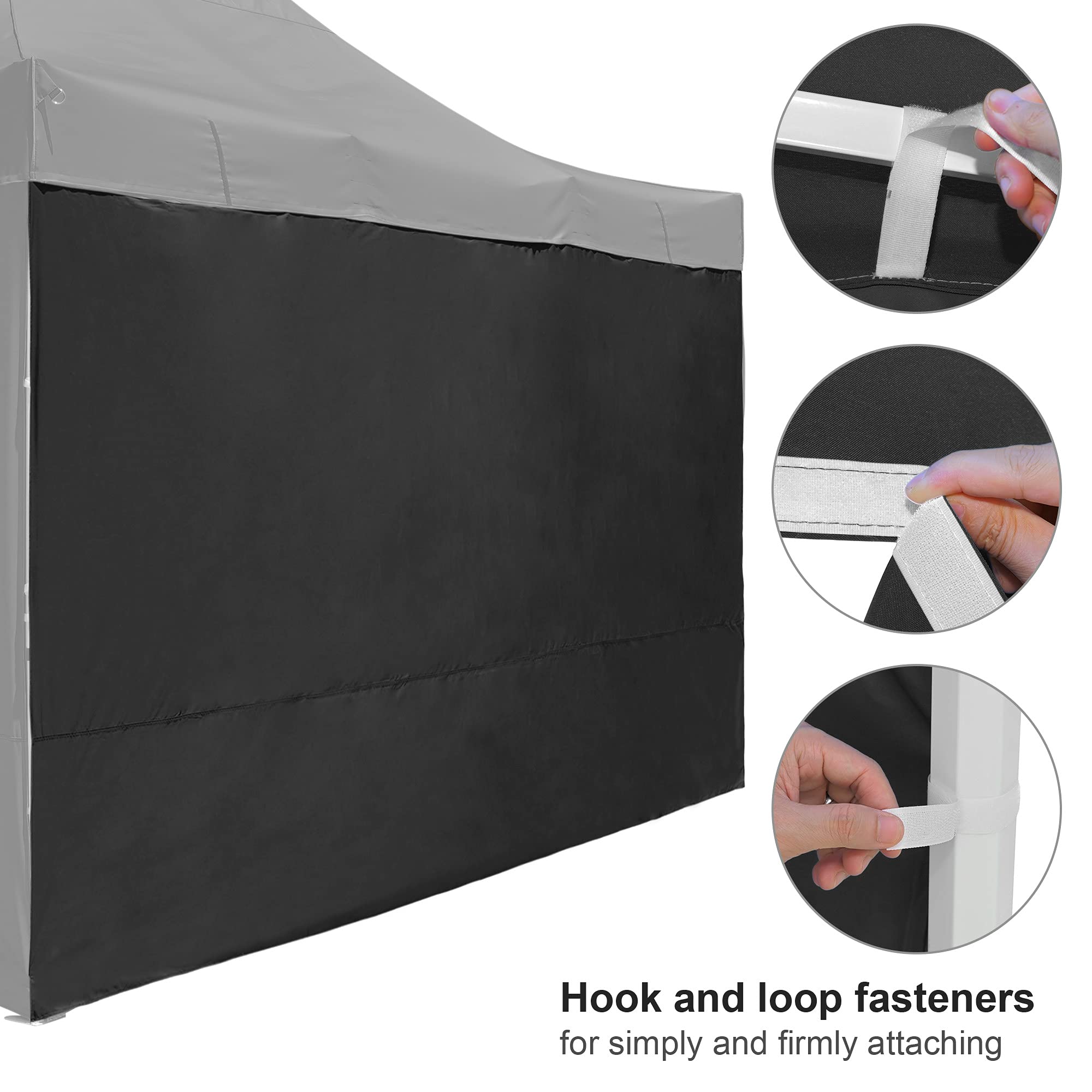 1 Pack Side Wall for 10x15 Ft EZ Pop Up Canopy Tent - UV50+ Sun Protection for Patio, Backyard, Camping & Outdoor Events
