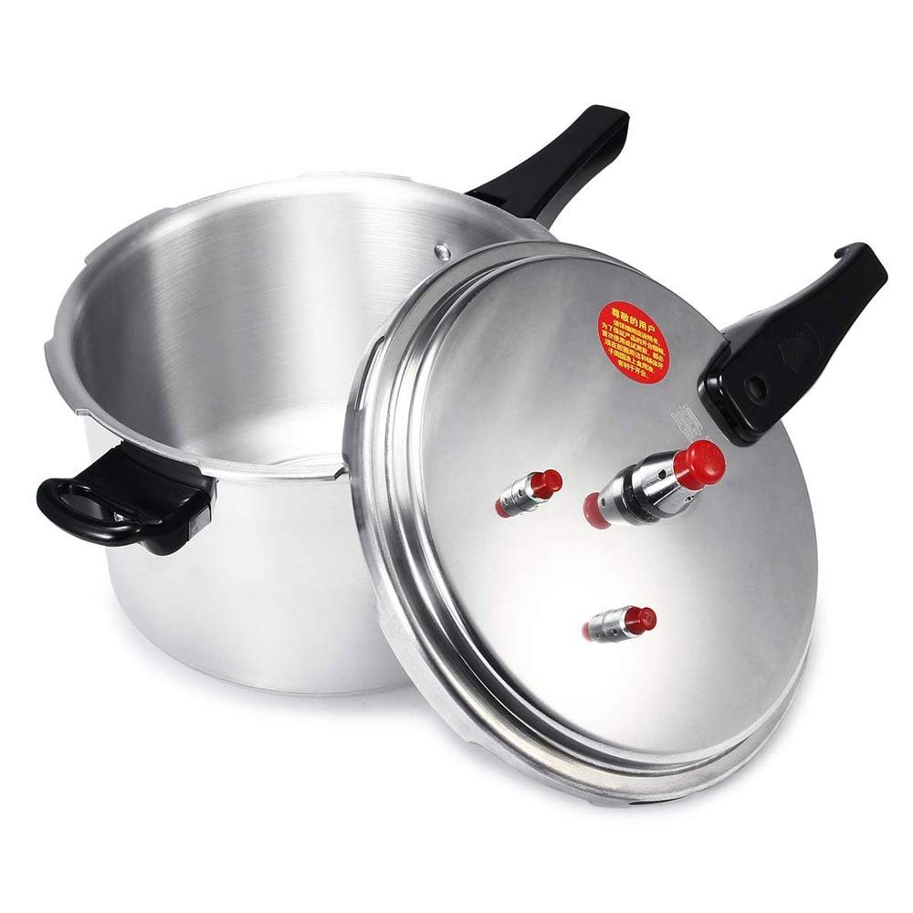Premium 3L/4L/5L Aluminum Alloy Pressure Cooker - Energy Efficient, Safety Lock for Gas Stove | Perfect for Outdoor Camping, Home Kitchen & Emergency Cooking (18cm)