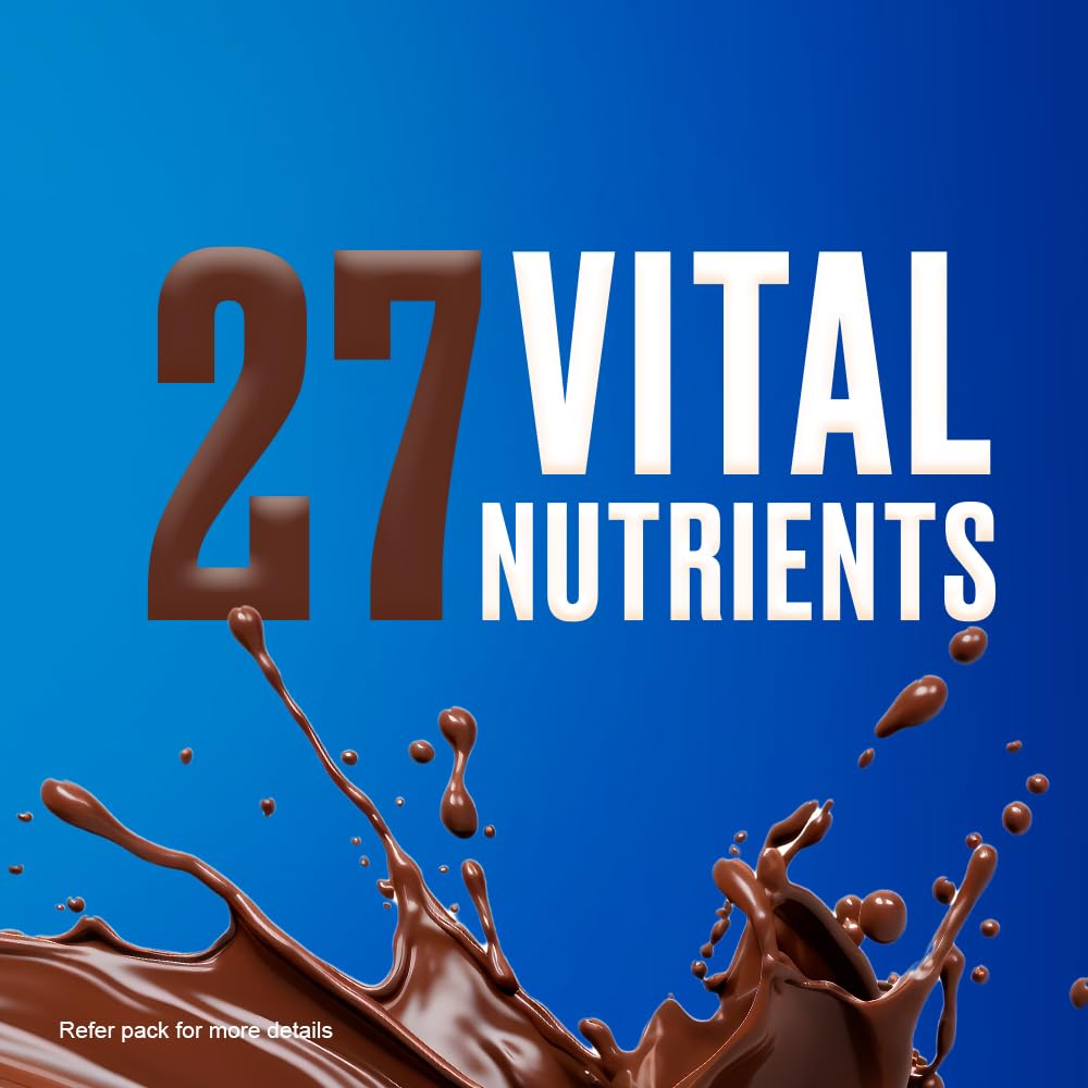 Horlicks Chocolate Nutrition Drink Powder - 500g Carton | Rich in Vitamins & Minerals for Kids & Adults | Perfect for Breakfast, Post-Workout & Healthy Snacking