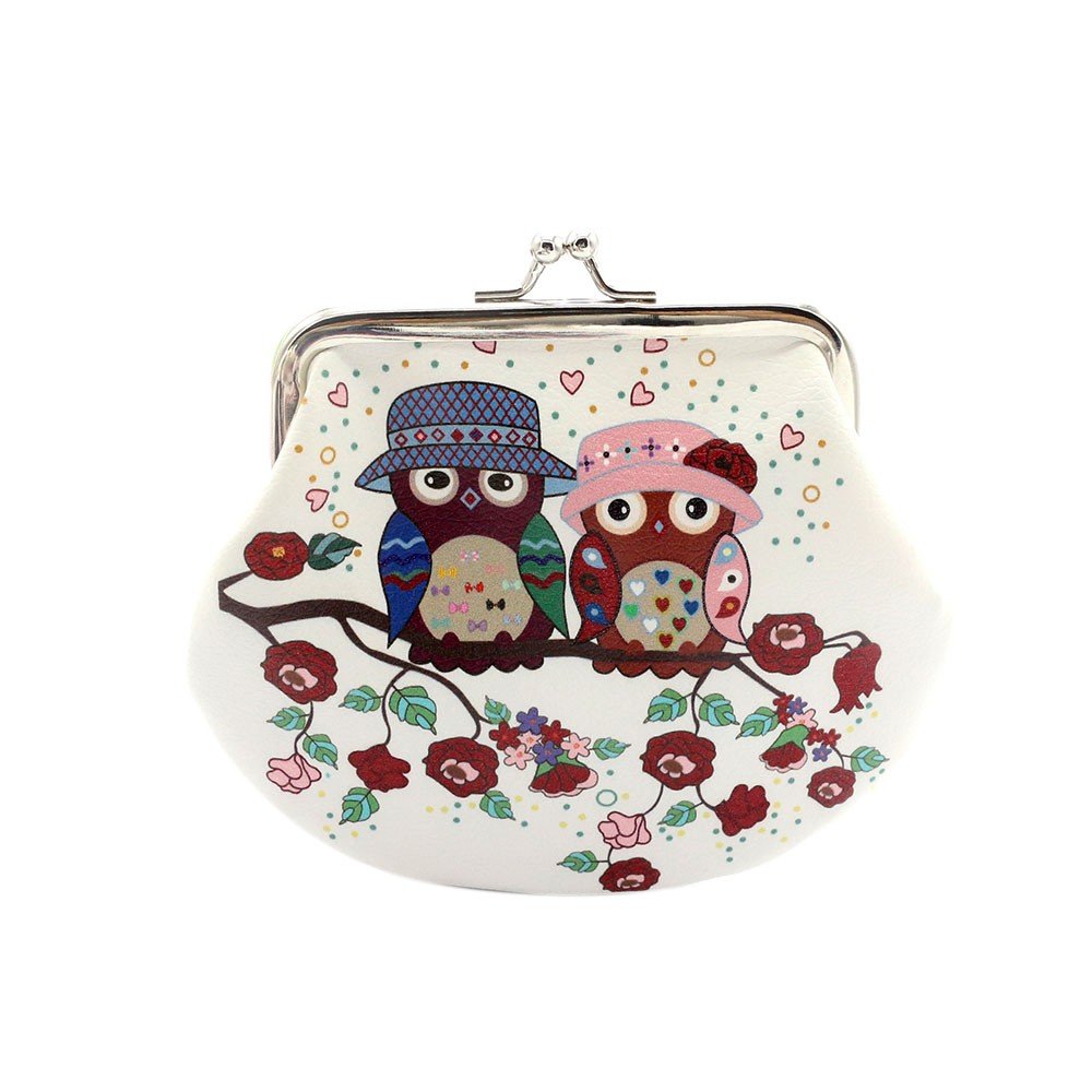 Vintage Floral Coin Purse Wallet for Women - Cute Clutch Bag with Clasp Closure for Keys, Change & Essentials | Perfect for Everyday Use, Travel & Gift Giving