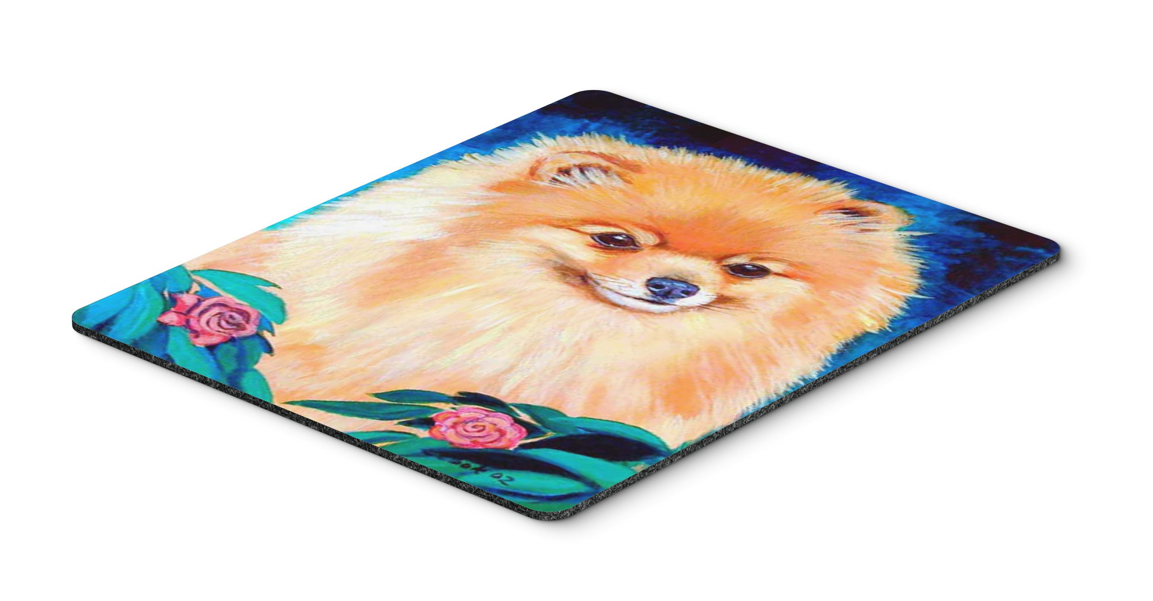 Caroline's Treasures 7165MP Pomeranian Mouse Pad - Large Washable Non-Slip Desk Mat for Home Office, Gaming & Computer Work | Cute Dog Design for Laptop Users | Perfect Gift for Pet Lovers & Office Workers